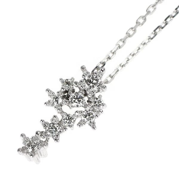 K18PG DIAMOND RING: K18PG Diamond Ring Brand: star jewelry Type: Pendant Necklace Material: Metal Purity K18 Metal Gold Main Stone/Creation Natural Color: None Size: Necklace: Chain Length 40.5 Accessories: None