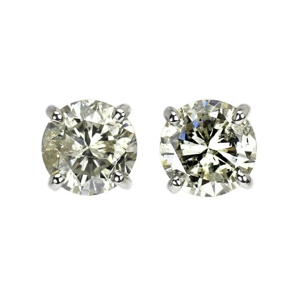 PT900 DIAMOND EARRINGS: Pt900 Diamond Earrings Brand: None Type: piercing Material: Metal Purity 900 Metal Platinum Main Stone/Creation Natural Color: None Size: Length/Width/Diameter6.8 Accessories: None