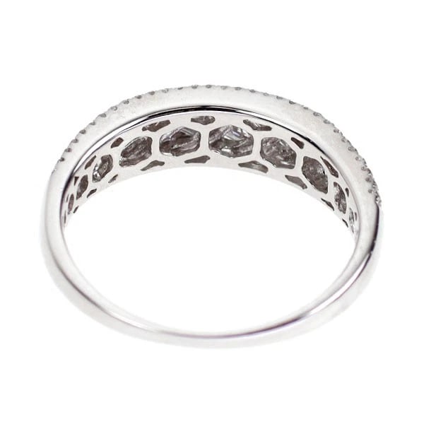 K18WG DIAMOND RING - 2