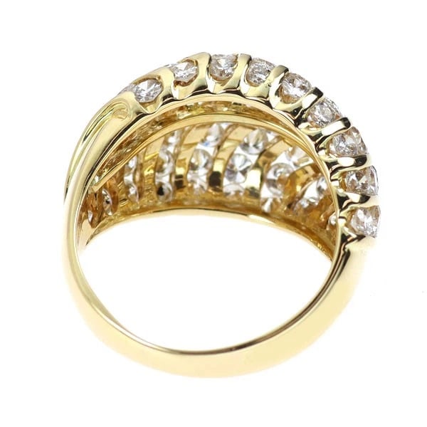 K18YG DIAMOND RING - 3