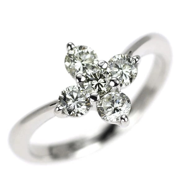 PT900 DIAMOND RING: Pt900 diamond ring Brand: None Type: rings Material: Pt900 Color: Pt Size: 4 US Accessories: None Accessories Notice: When purchasing pre-owned goods, please refer to the photos of the ite