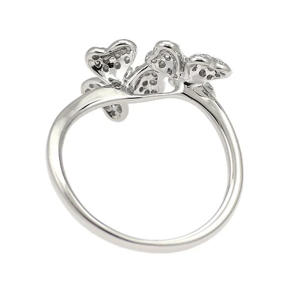 K18WG DIAMOND RING - 2