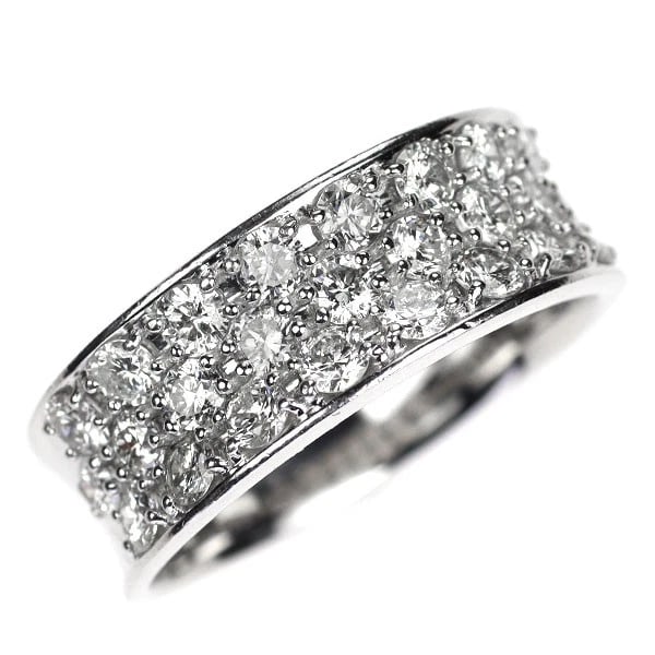 K18WG DIAMOND RING: K18WG Diamond Ring Brand: None Type: Ring Material: Metal Purity K18 Metal Gold Main Stone/Creation Natural Color: White Gold Size: 6.75 - 7 US Accessories: None Accessories Notice: When p