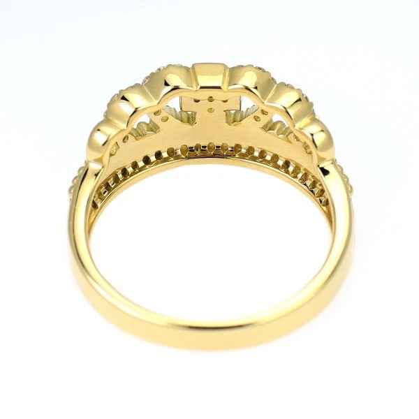 K18YG DIAMOND RING - 2
