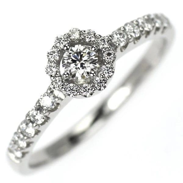 PT950 DIAMOND RING: Pt950 diamond ring Brand: None Type: rings Material: Pt950 Color: Pt Size: 7.25 US Accessories: None Accessories Notice: When purchasing pre-owned goods, please refer to the photos of the