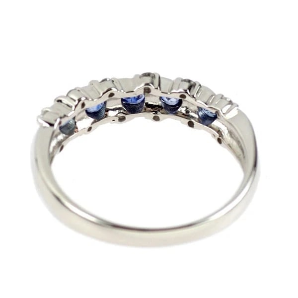 PT900 SAPPHIRE DIAMOND RING - 2