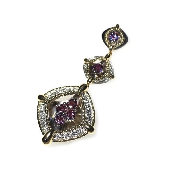 RARE K18YG/ PT900 ALEXANDRITE DIAMOND PENDANT TOP: Rare K18YG/ Pt900 Alexandrite Diamond Pendant Top Brand: None Type: pendant top Material: K18YG/ Pt900 Color: none Size: Length/Width/Diameter39.6 Accessories: None Accessories Notice: When