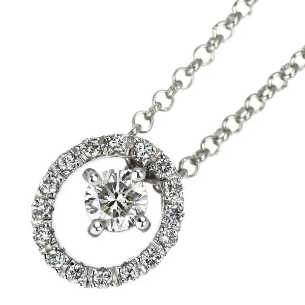 PT900/ PT850 DIAMOND PENDANT NECKLACE: Pt900/ Pt850 Diamond Pendant Necklace Brand: None Type: Pendant Necklace Material: Metal Purity None Metal Pt850 Main Stone/Creation Natural Color: None Size: Necklace: Chain Length 40 