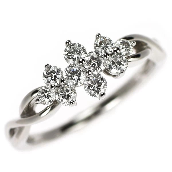 PT950 DIAMOND RING: Pt950 diamond ring Brand: None Type: rings Material: Pt950 Color: Pt Size: 7.25 US Accessories: None Accessories Notice: When purchasing pre-owned goods, please refer to the photos of the