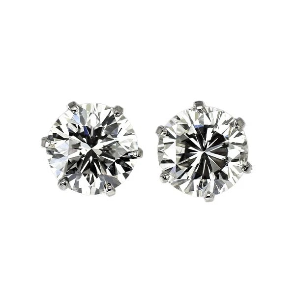 PT900 DIAMOND EARRINGS: Pt900 Diamond Earrings Brand: None Type: piercing Material: Pt900 Color: PT Size: Length/Width/Diameter5.2 Width/Thickness5.7 Accessories: None Accessories Notice: When purchasing pre-owned