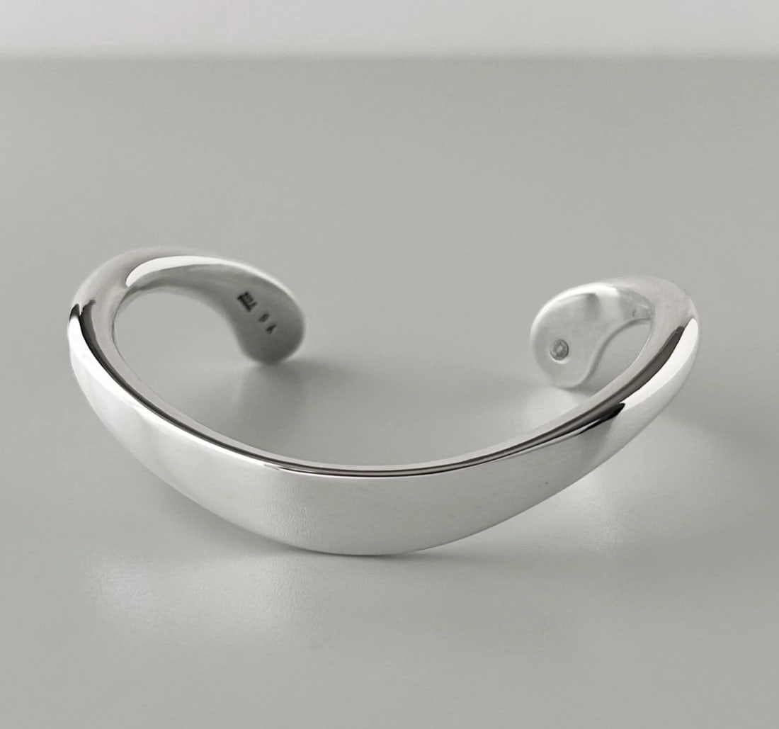 GEORG JENSEN NO.9A BANGLE BRACELET STERLING SILVER (1 of 2)