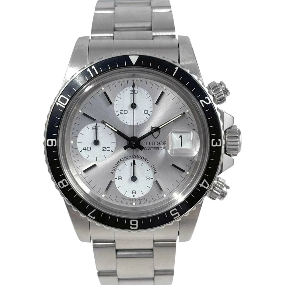 TUDOR CHRONOTIME BLACK WATCH: TUDOR Chronotime Black Watch Brand: TUDOR Type: Wristwatch Material: Band MaterialN/A, Band MaterialN/A, Case MaterialCase MaterialN/A Color: black Size: Wrist SizeNA, Case Size40mm 