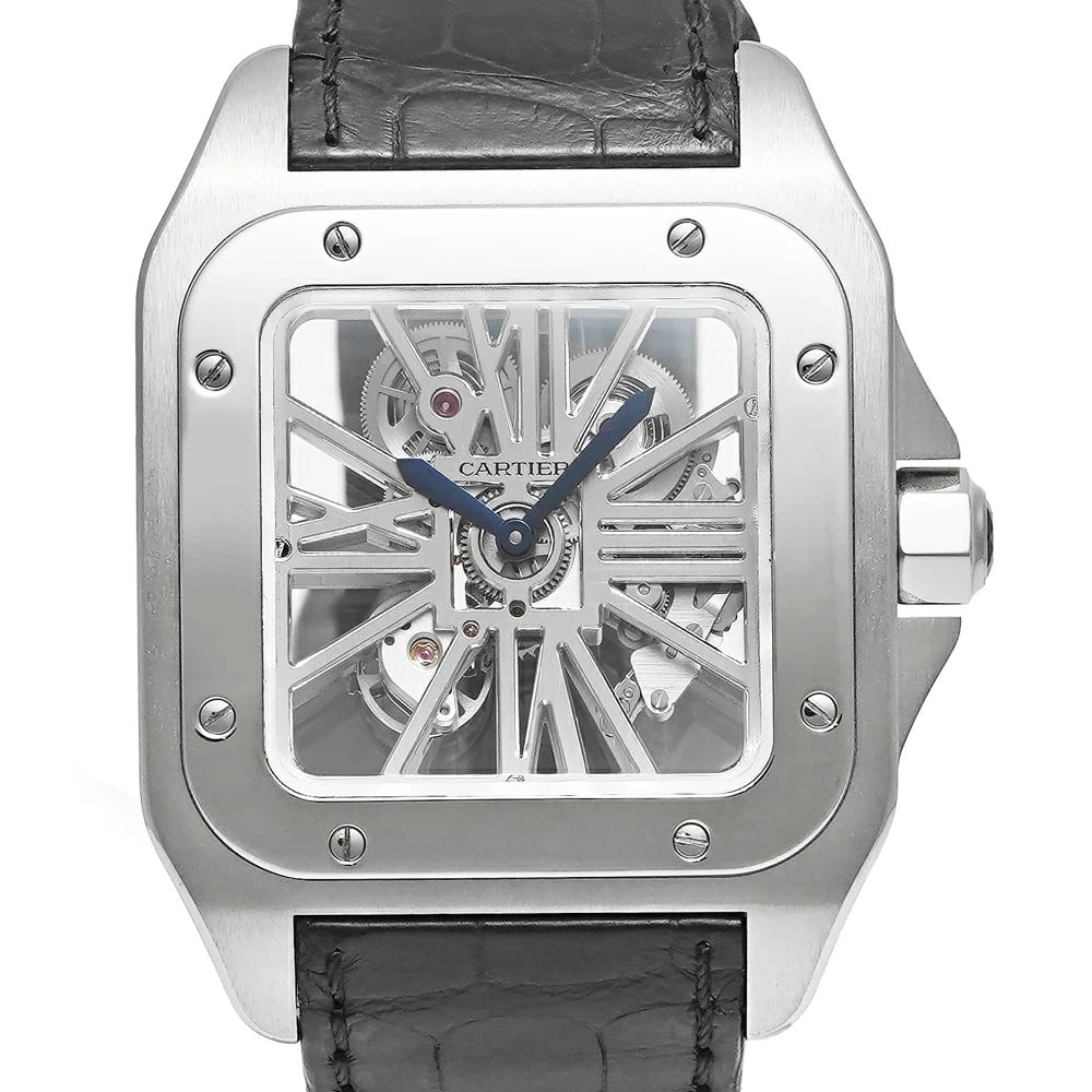 CARTIER SANTOS WATCH: CARTIER Santos Watch Brand: CARTIER Type: Wristwatch Material: Band MaterialPalladium, Band MaterialPalladium, Case MaterialCase MaterialN/A Color: none Size: Wrist SizeNA, Case Size55mm x