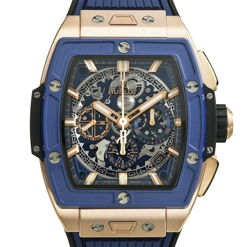 HUBLOT SPIRIT WATCH: HUBLOT Spirit Watch Brand: HUBLOT Type: Wristwatch Material: Band MaterialPink Gold, Band MaterialPink Gold, Case MaterialCase MaterialN/A Color: none Size: Wrist SizeNA, Case Size52mm x 42mm 