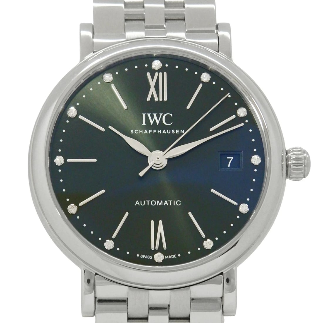 IWC PORTOFINO WATCH: IWC Portofino Watch Brand: IWC Type: Wristwatch Material: Band MaterialSs, Band MaterialSs, Case MaterialCase MaterialN/A Color: none Size: Wrist Size16.5cm, Case Size37mm Accessories: None