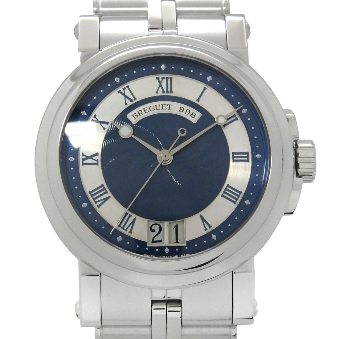 BREGUET MARINE WATCH: BREGUET Marine Watch Brand: BREGUET Type: Wristwatch Material: Band MaterialSs, Band MaterialSs, Case MaterialCase MaterialN/A Color: none Size: Wrist Size17cm, Case Size39mm Accessories: None