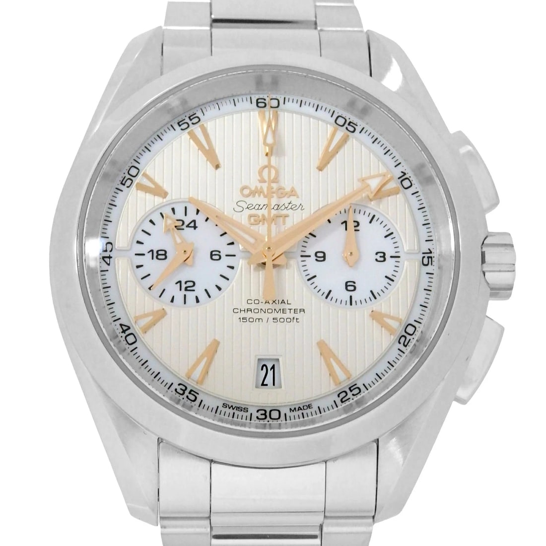 OMEGA SEAMASTER AQUA TERRA WATCH: OMEGA Seamaster Aqua Terra Watch Brand: OMEGA Type: Wristwatch Material: Band MaterialSs, Band MaterialSs, Case MaterialCase MaterialN/A Color: none Size: Wrist Size19cm, Case Size43mm 