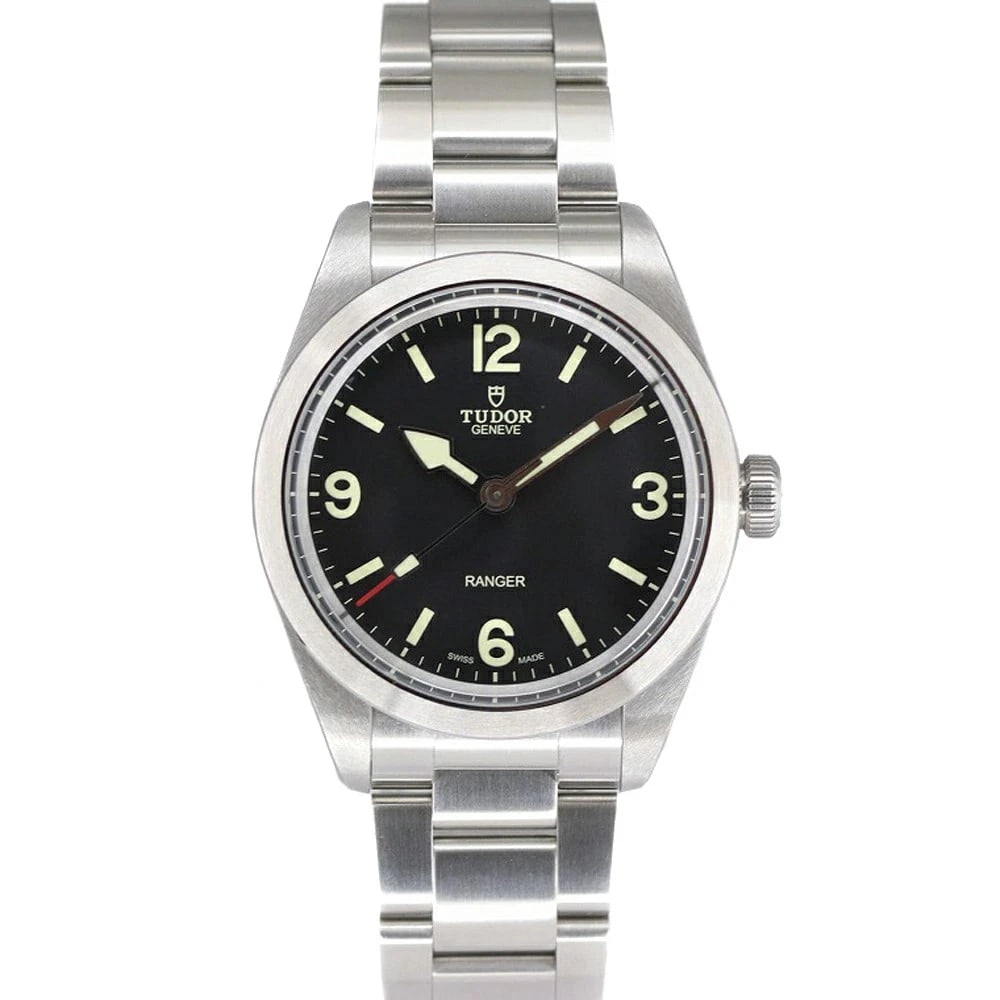 TUDOR RANGER BLACK WATCH: TUDOR Ranger Black Watch Brand: TUDOR Type: Wristwatch Material: Band MaterialSs (Stainless Steel), Band MaterialSs (Stainless Steel), Case MaterialCase MaterialN/A Color: silver Size: Wrist