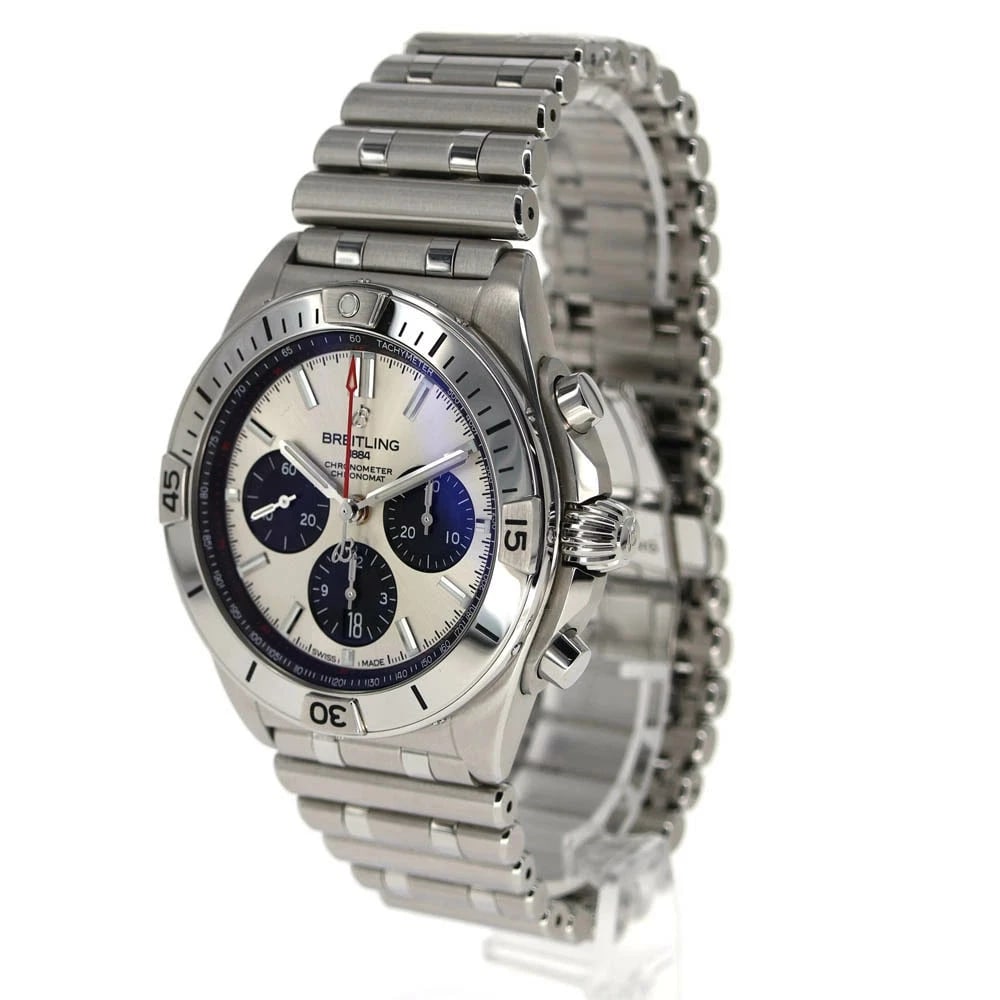 BREITLING CHRONOMAT SILVER WATCH - 2