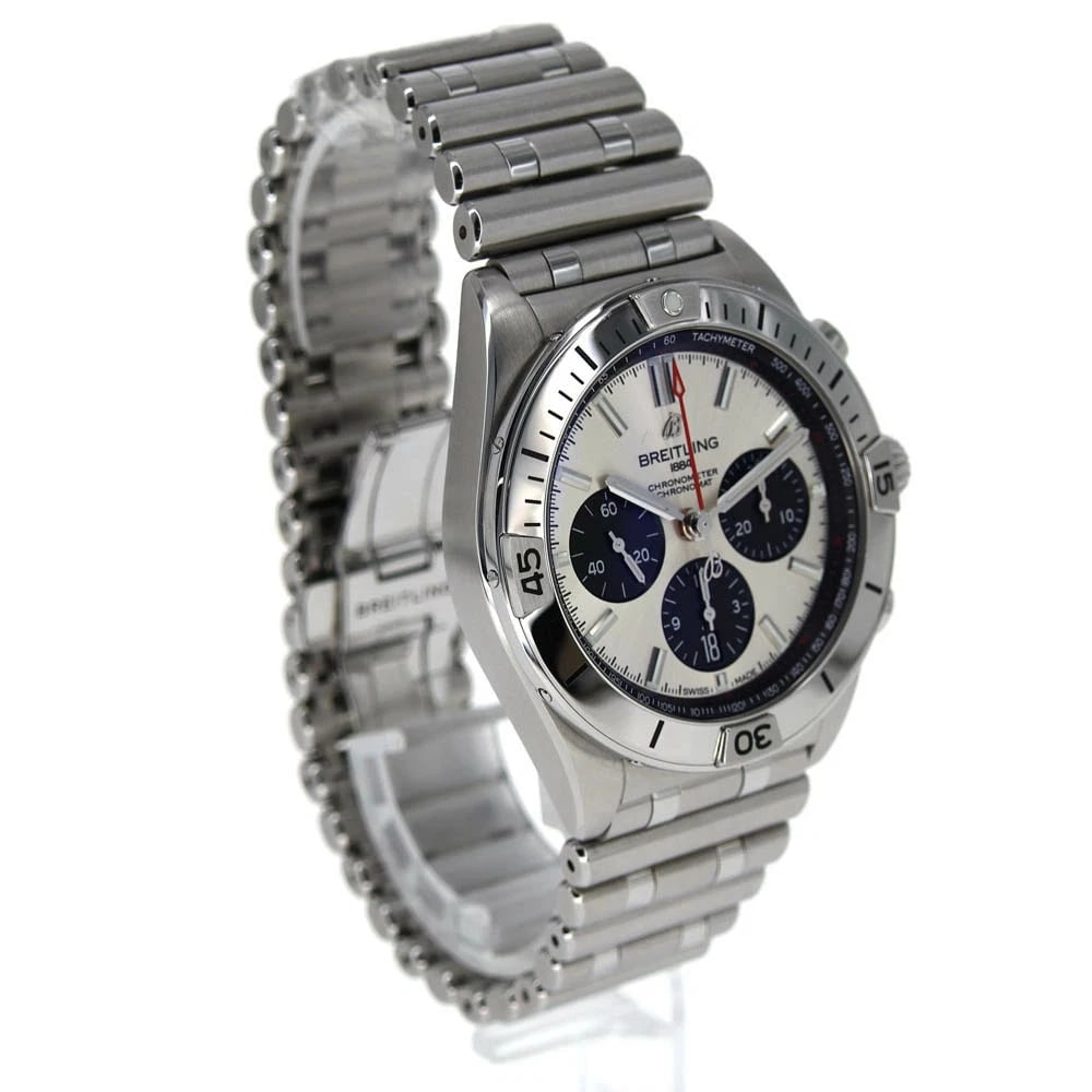 BREITLING CHRONOMAT SILVER WATCH - 3