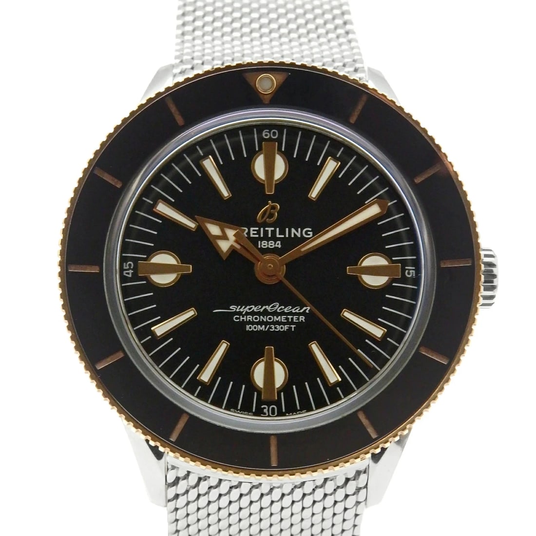 BREITLING SUPEROCEAN HERITAGE WATCH: BREITLING Superocean Heritage Watch Brand: BREITLING Type: Wristwatch Material: Band MaterialSs/K18Pg, Band MaterialSs/K18Pg, Case MaterialCase MaterialN/A Color: none Size: Wrist Size18cm,