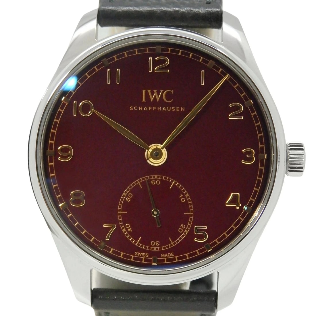 IWC PORTUGUESE WATCH: IWC Portuguese Watch Brand: IWC Type: Wristwatch Material: Band MaterialSs/Leather, Band MaterialSs/Leather, Case MaterialCase MaterialN/A Color: none Size: Wrist Size15.5-20cm, Case Size40mm 