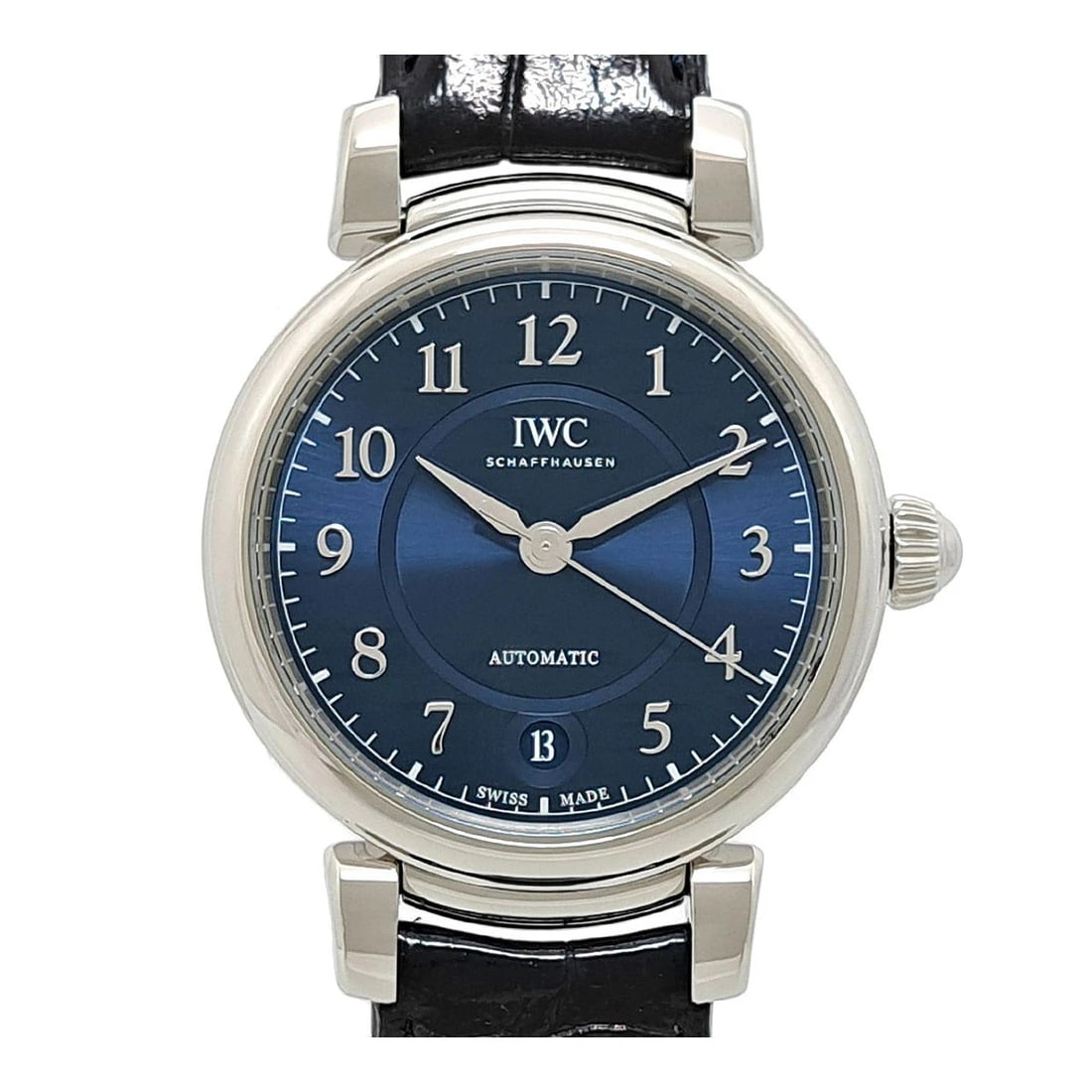 IWC DA VINCI NAVY WATCH: IWC Da Vinci Navy Watch Brand: IWC Type: Wristwatch Material: Band MaterialStainless Steel, Band MaterialStainless Steel, Case MaterialCase MaterialN/A Color: navy Size: Wrist Size14cm?17.5cm,