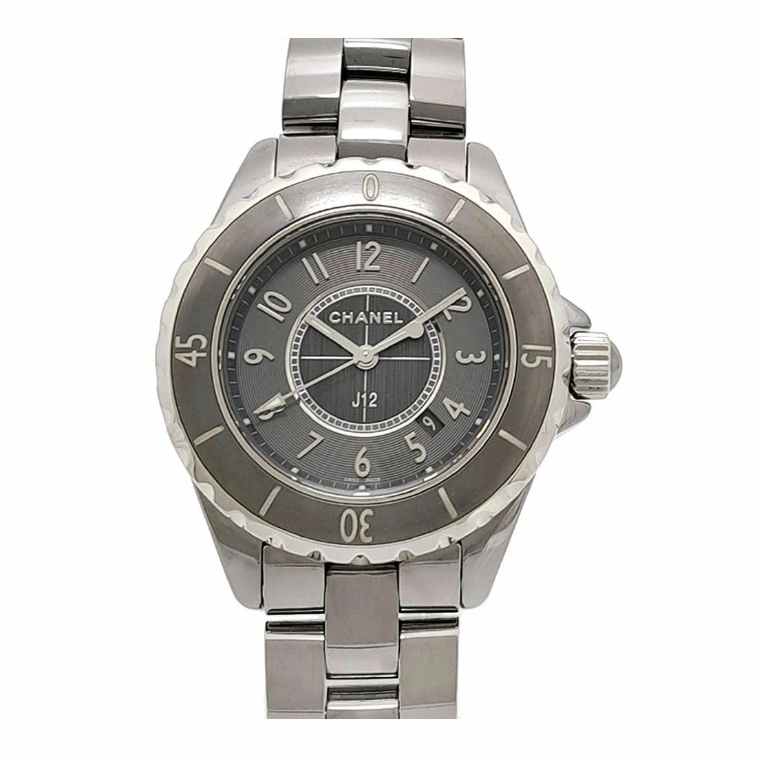 CHANEL J12 CHROMATIC GRAY WATCH: CHANEL J12 Chromatic Gray Watch Brand: CHANEL Type: Wristwatch Material: Band MaterialStainless Steel, Band MaterialStainless Steel, Case MaterialCase MaterialN/A Color: gray Size: Wrist