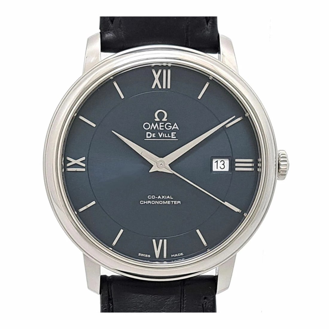 OMEGA DE VILLE PRESTIGE CO AXIAL WATCH: OMEGA De Ville Prestige Co Axial Watch Brand: OMEGA Type: Wristwatch Material: Band MaterialStainless Steel, Band MaterialStainless Steel, Case MaterialCase MaterialN/A Color: navy Size: Wrist