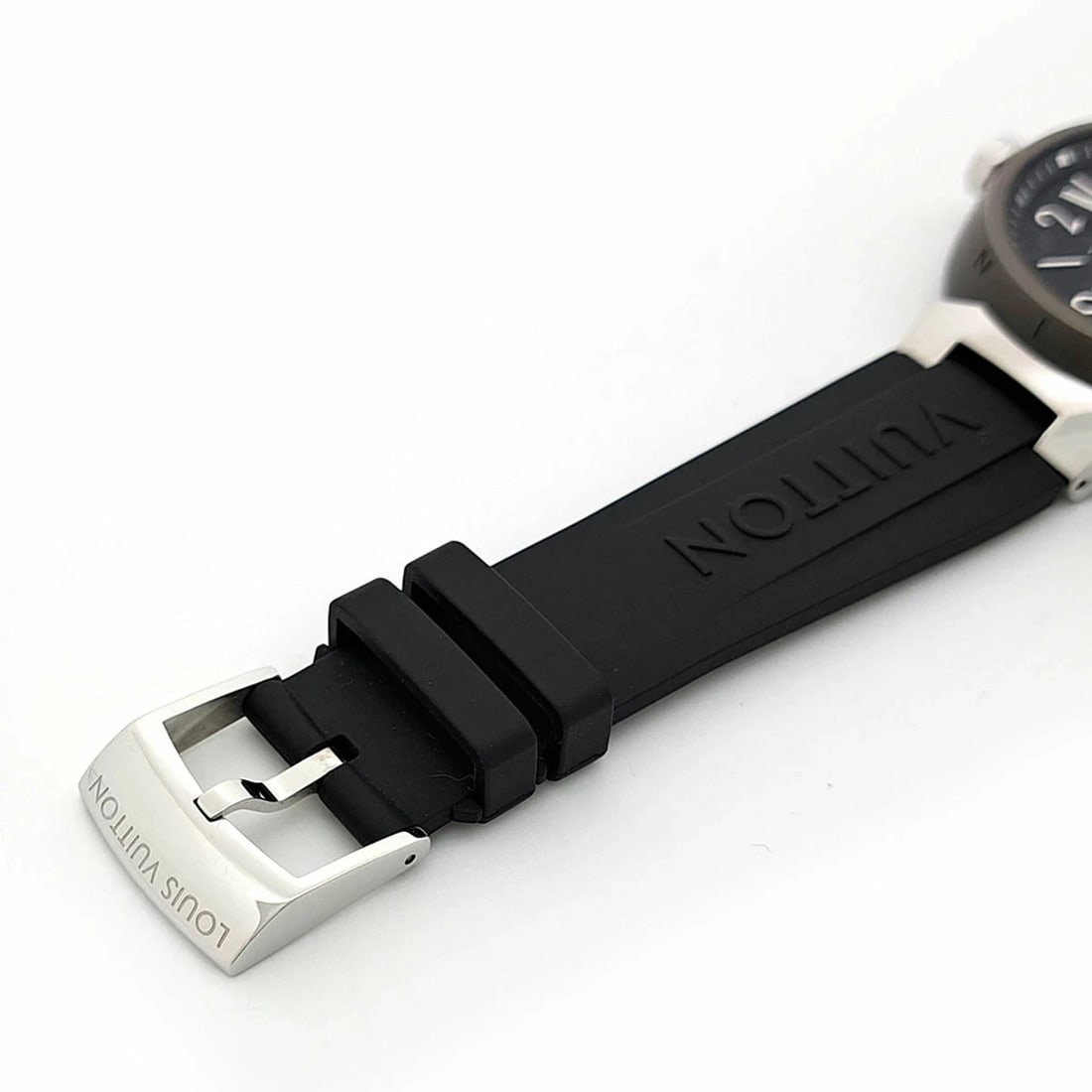 LOUIS VUITTON TAMBOUR MONOGRAM ECLIPSE WATCH - 3