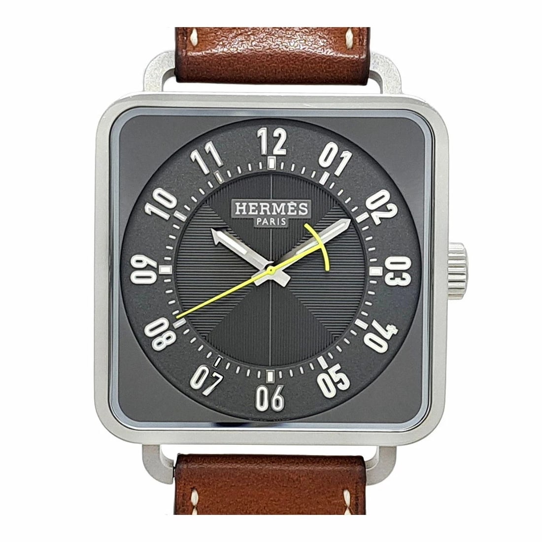 HERMES GRAY WATCH: HERMES Gray Watch Brand: HERMES Type: Wristwatch Material: Band MaterialStainless Steel, Band MaterialStainless Steel, Case MaterialCase MaterialN/A Color: gray Size: Wrist Size16.5cm?20.5cm,