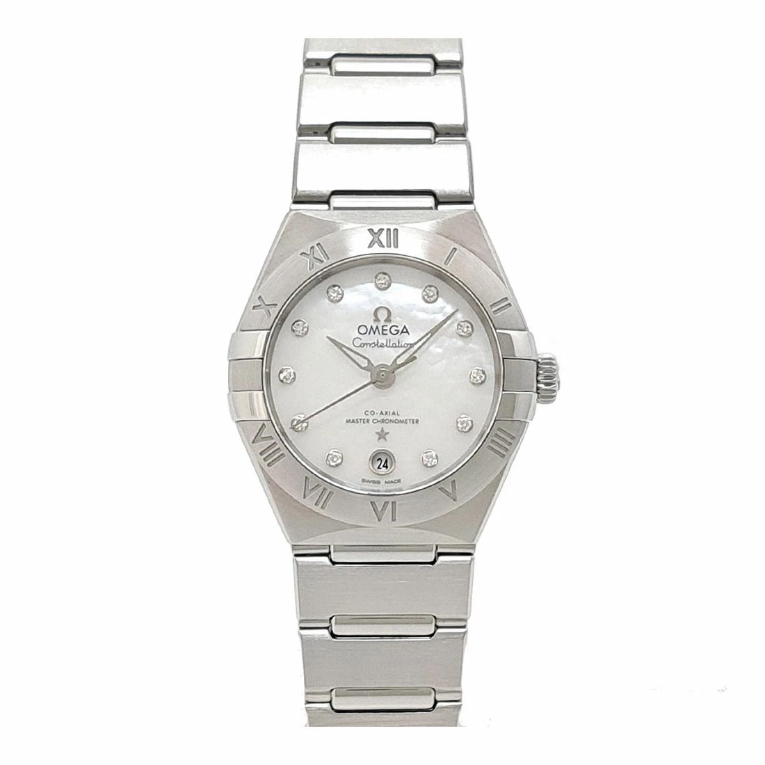 OMEGA WATCH: OMEGA Watch Brand: OMEGA Type: Wristwatch Material: Band MaterialStainless Steel, Band MaterialStainless Steel, Case MaterialCase MaterialN/A Color: white Size: Wrist Size16cm, Case Size29mm Acce