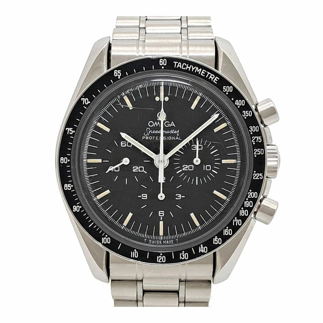 OMEGA WATCH: OMEGA Watch Brand: OMEGA Type: Wristwatch Material: Band MaterialStainless Steel, Band MaterialStainless Steel, Case MaterialCase MaterialN/A Color: black Size: Wrist Size17.5cm, Case Size42mm