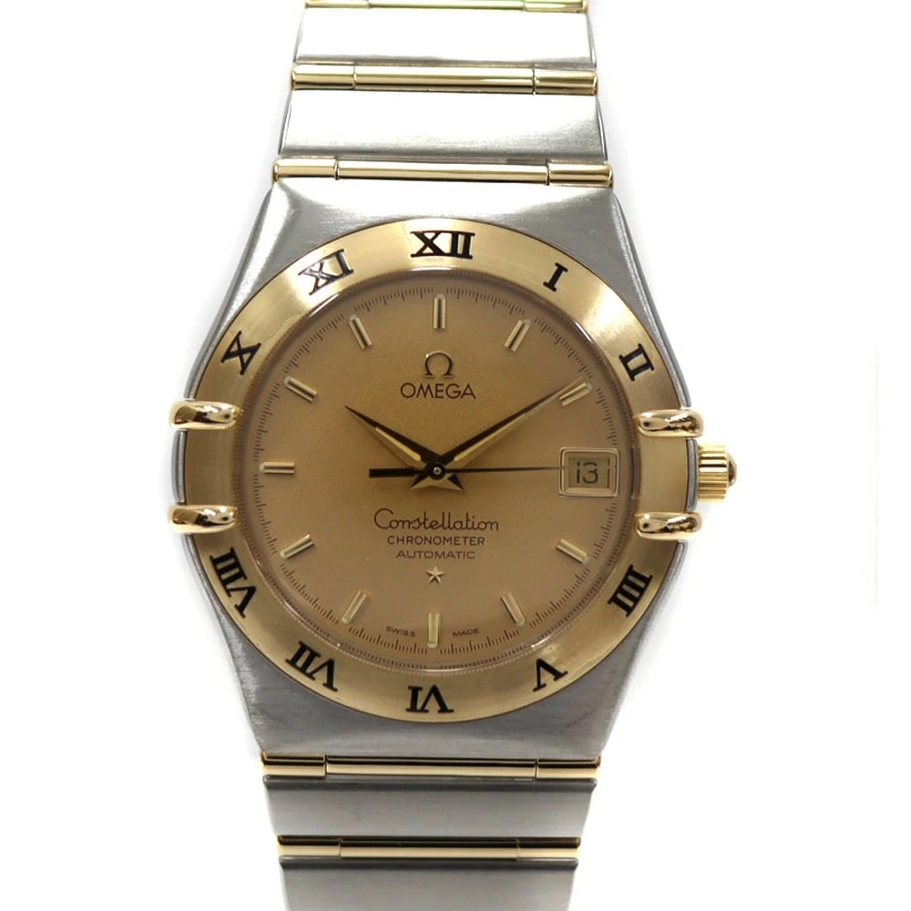 OMEGA CONSTELLATION GOLD WATCH: OMEGA Constellation Gold Watch Brand: OMEGA Type: Wristwatch Material: Band MaterialStainless Steel, Band MaterialStainless Steel, Case MaterialCase MaterialN/A Color: gold Size: Wrist Size19.0cm,