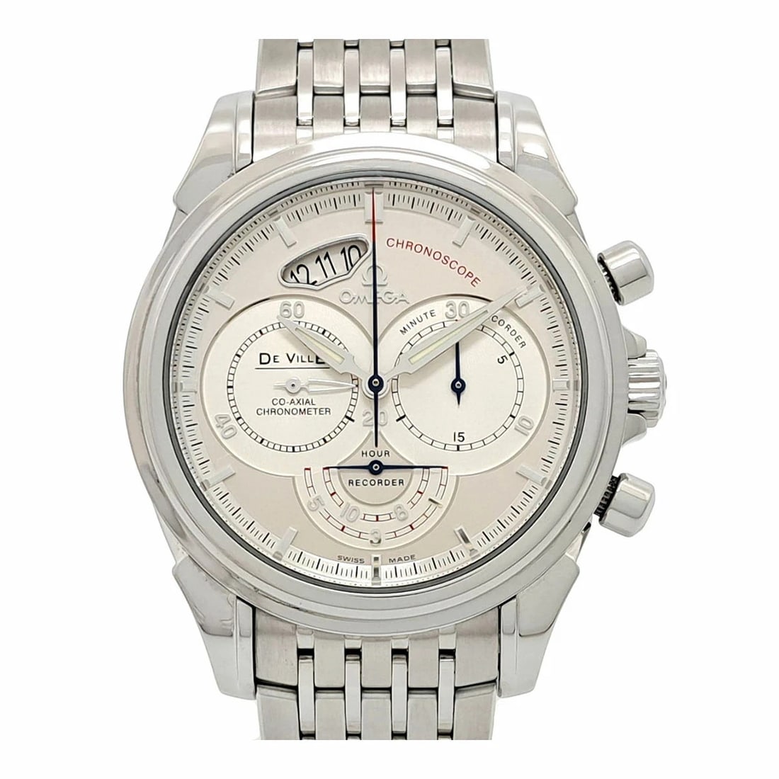 OMEGA DEVIL CHRONOSCOPE SILVER WATCH: OMEGA Devil Chronoscope Silver Watch Brand: OMEGA Type: Wristwatch Material: Band MaterialStainless Steel, Band MaterialStainless Steel, Case MaterialCase MaterialN/A Color: silver Size: Wrist