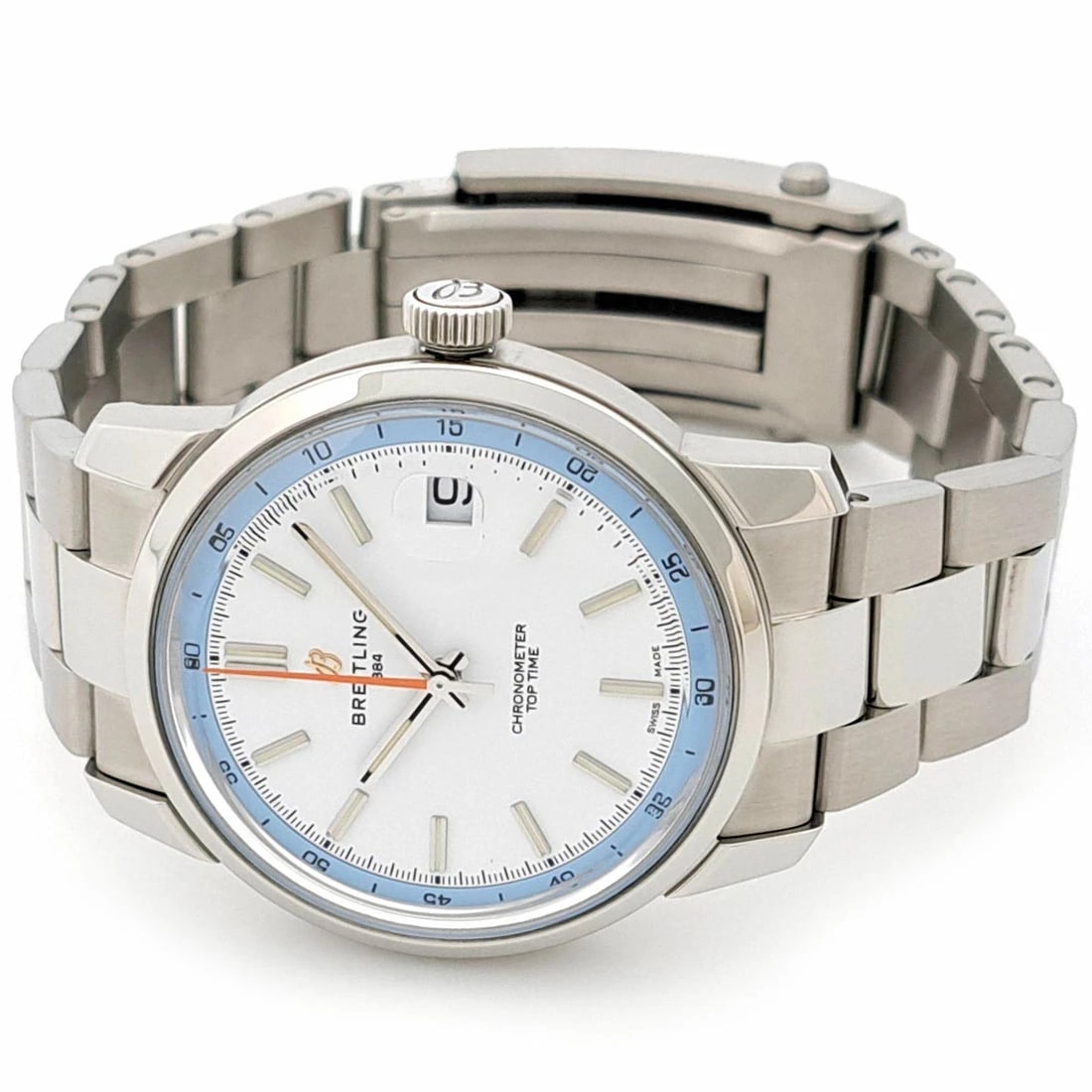 BREITLING TOP TIME SILVER WATCH - 2