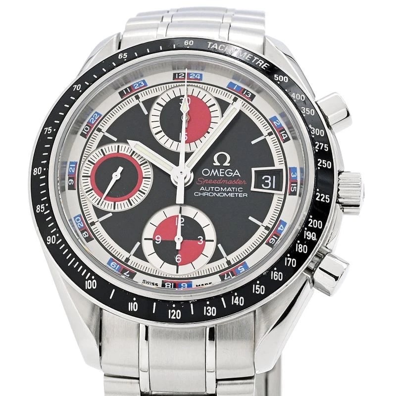 OMEGA SPEEDMASTER BLACK WATCH: OMEGA Speedmaster Black Watch Brand: OMEGA Type: Wristwatch Material: Band MaterialStainless Steel, Band MaterialStainless Steel, Case MaterialCase MaterialN/A Color: black Size: Wrist