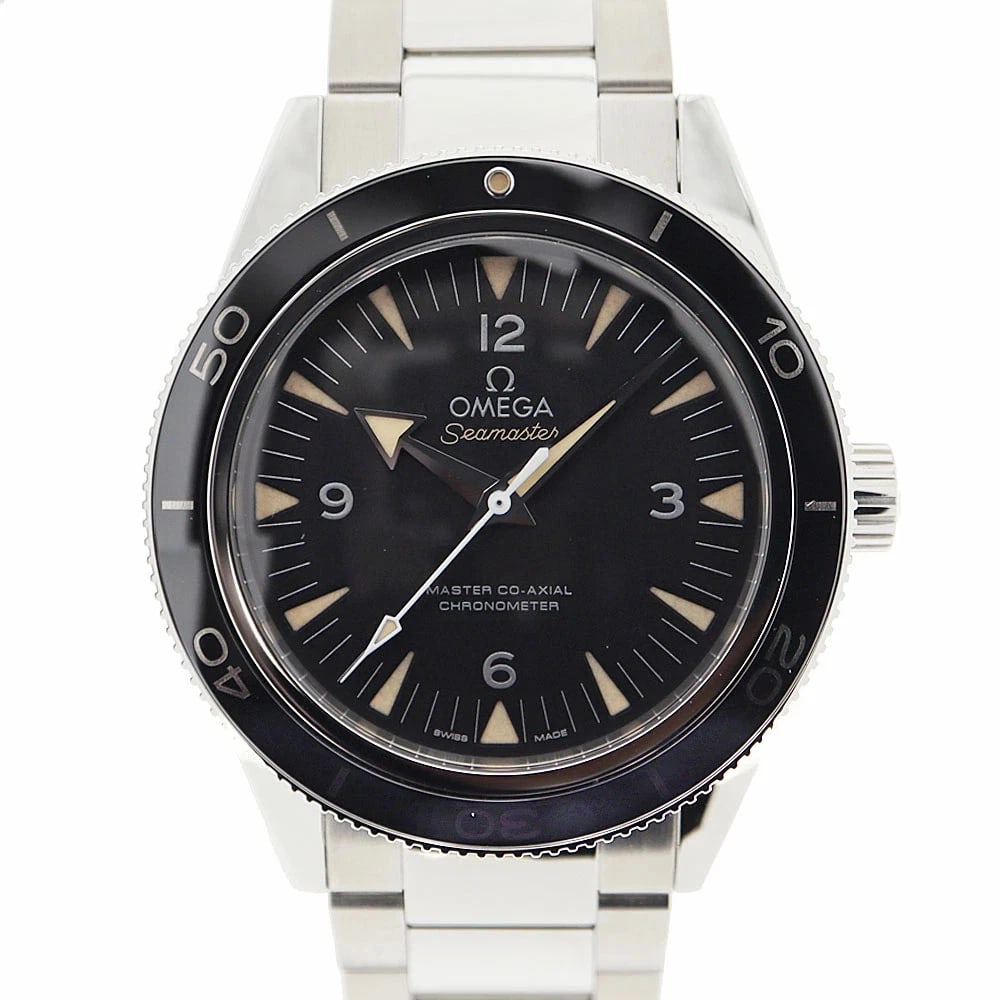 OMEGA WATCH: OMEGA Watch Brand: OMEGA Type: Wristwatch Material: Band MaterialStainless Steel, Band MaterialStainless Steel, Case MaterialCase MaterialN/A Color: black Size: Wrist SizeNA, Case Size41.0mm 