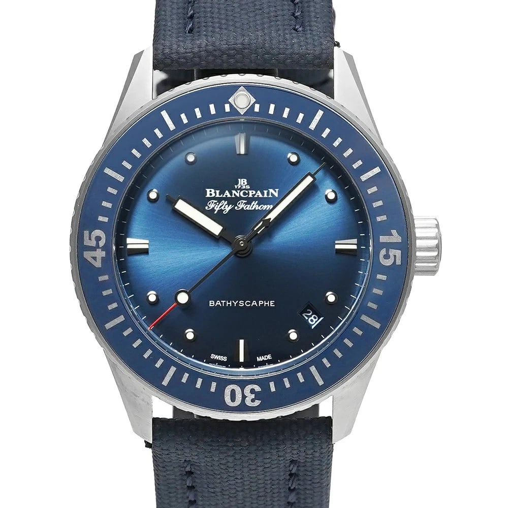BLANCPAIN FATHOMS BLUE WATCH: BLANCPAIN Fathoms Blue Watch Brand: BLANCPAIN Type: Wristwatch Material: Band MaterialStainless Steel, Band MaterialStainless Steel, Case MaterialCase MaterialN/A Color: black Size: Wrist