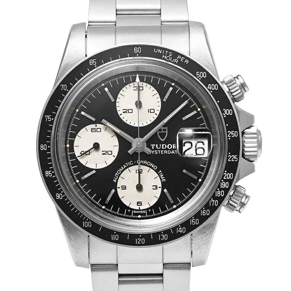 TUDOR CHRONOTIME BLACK WATCH: TUDOR Chronotime Black Watch Brand: TUDOR Type: Wristwatch Material: Band MaterialStainless Steel, Band MaterialStainless Steel, Case MaterialCase MaterialN/A Color: black Size: Wrist SizeNA,