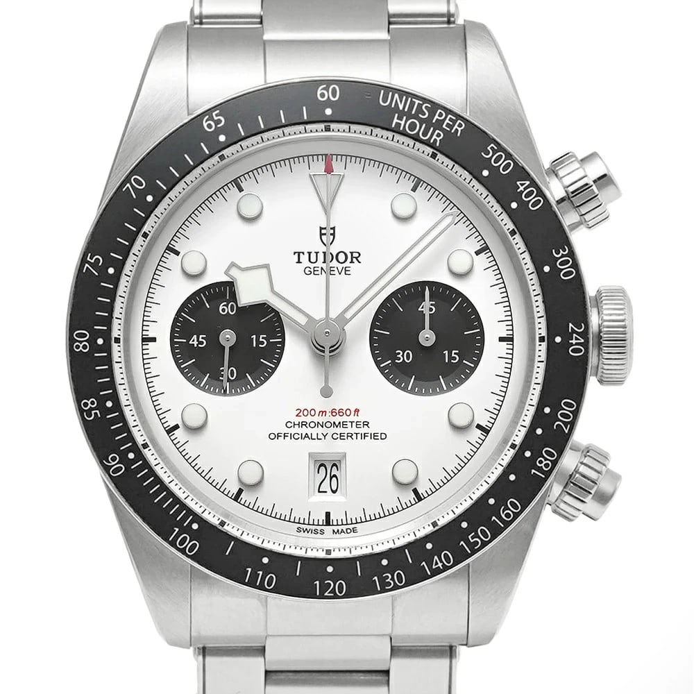 TUDOR BLACK SILVER WATCH: TUDOR Black Silver Watch Brand: TUDOR Type: Wristwatch Material: Band MaterialStainless Steel, Band MaterialStainless Steel, Case MaterialCase MaterialN/A Color: silver Size: Wrist SizeNA,