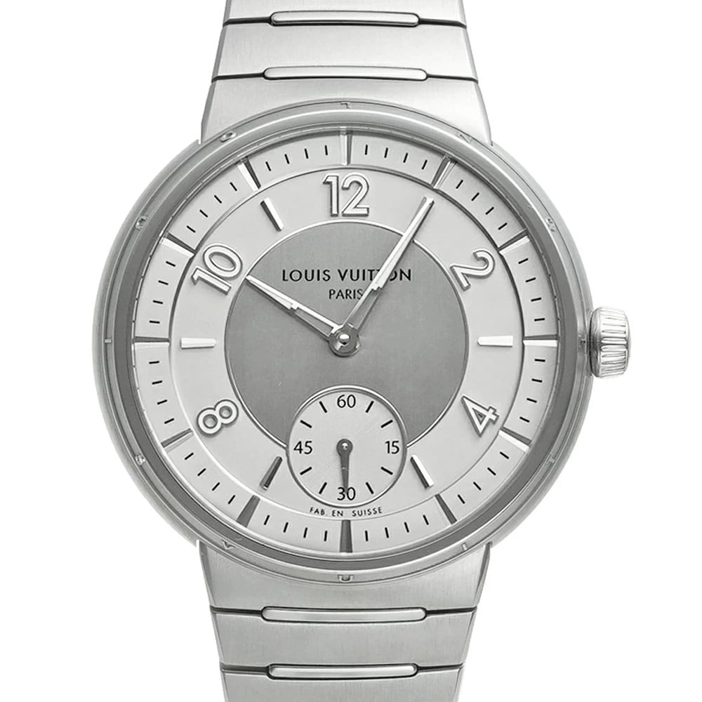 LOUIS VUITTON TAMBOUR SILVER WATCH: LOUIS VUITTON Tambour Silver Watch Brand: LOUIS VUITTON Type: Wristwatch Material: Band MaterialStainless Steel, Band MaterialStainless Steel, Case MaterialCase MaterialN/A Color: silver Size: