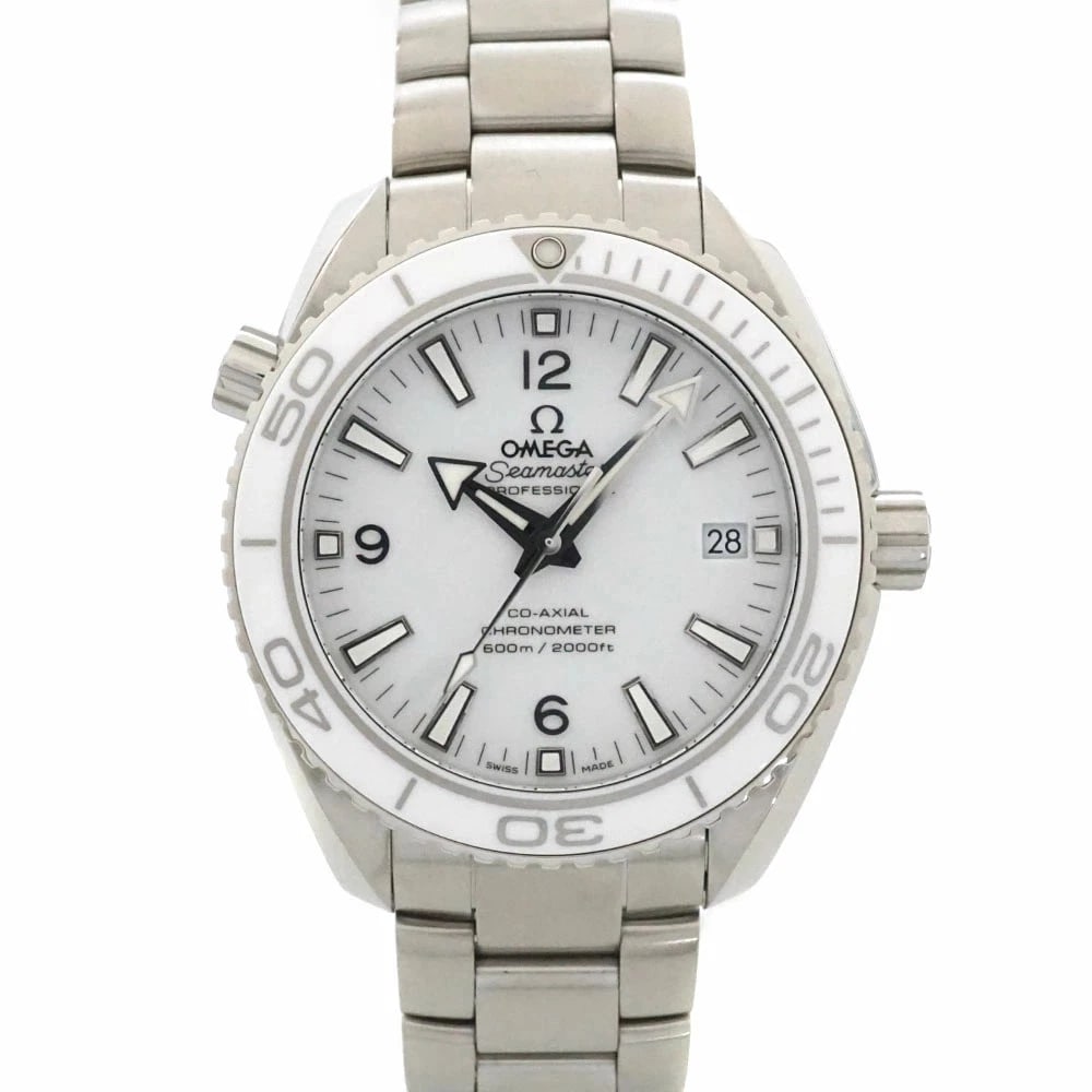 OMEGA SEAMASTER PLANET OCEAN WATCH: OMEGA Seamaster Planet Ocean Watch Brand: OMEGA Type: Wristwatch Material: Band MaterialStainless Steel, Band MaterialStainless Steel, Case MaterialCase MaterialN/A Color: white Size: Wrist