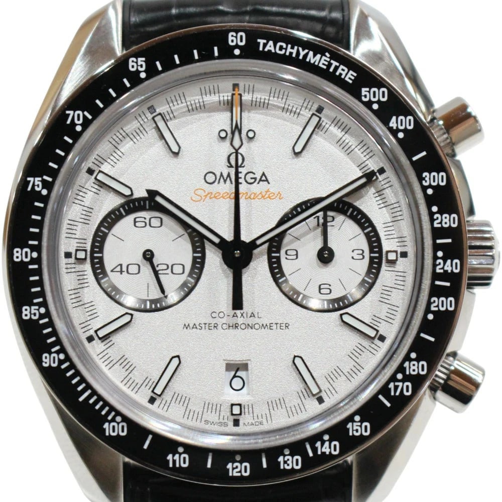 OMEGA SPEEDMASTER WHITE WATCH: OMEGA Speedmaster White Watch Brand: OMEGA Type: Wristwatch Material: Band MaterialStainless Steel, Band MaterialStainless Steel, Case MaterialCase MaterialN/A Color: white Size: Wrist SizeNA,
