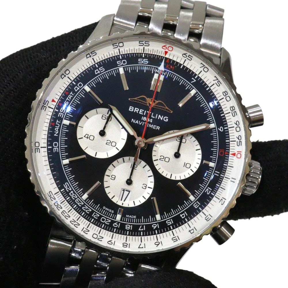 BREITLING NAVITIMER CHRONOGRAPH NAVY WATCH - 8