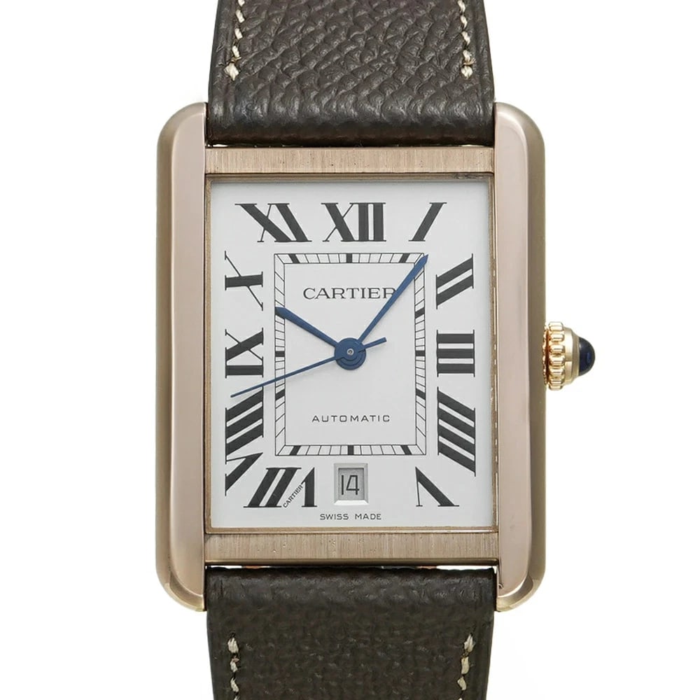 CARTIER TANK SILVER WATCH: CARTIER Tank Silver Watch Brand: CARTIER Type: Wristwatch Material: Band MaterialStainless Steel X Pink Gold, Band MaterialStainless Steel X Pink Gold, Case MaterialCase MaterialN/A Color: