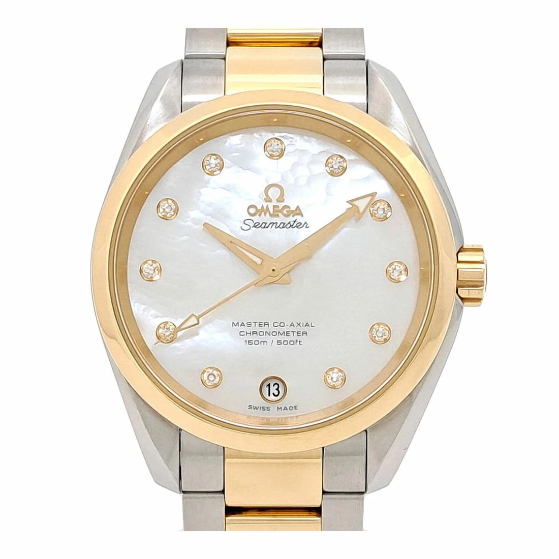 OMEGA SEAMASTER AQUA TERRA WHITE WATCH (1 of 2)