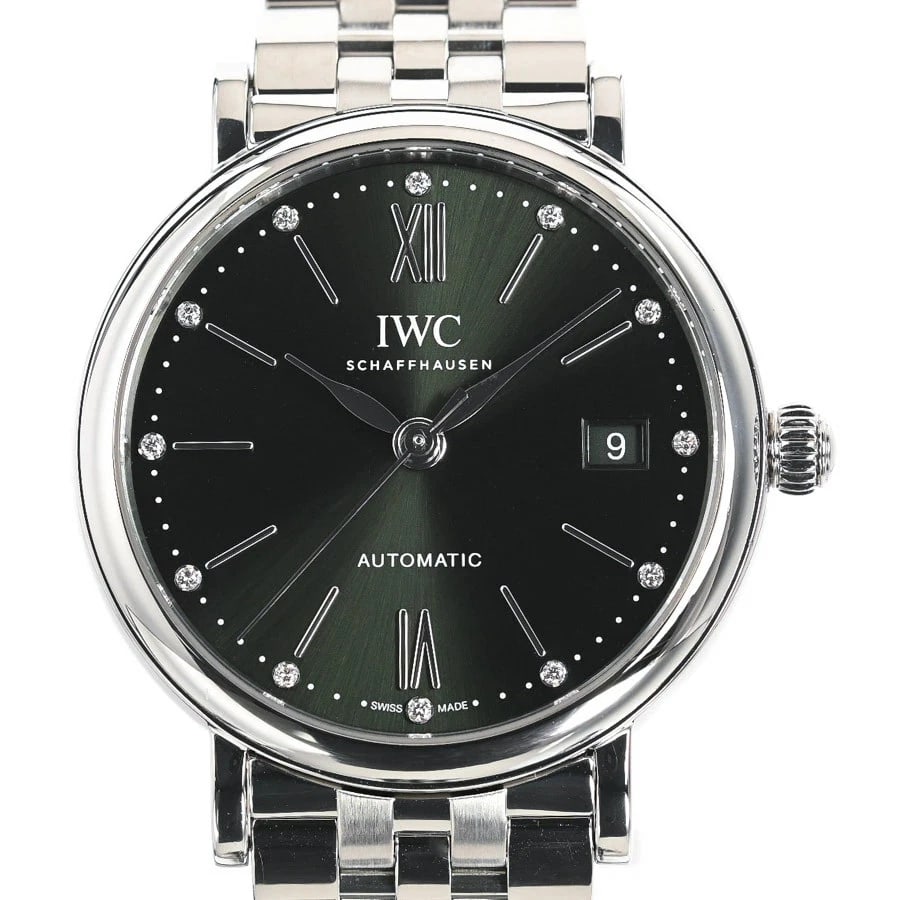 IWC PORTOFINO GREEN WATCH (1 of 4)