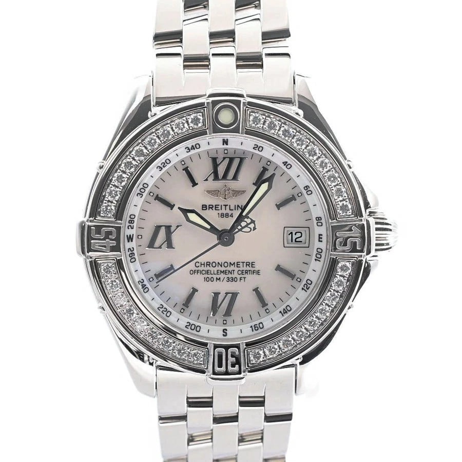 BREITLING COCKPIT WHITE WATCH: BREITLING Cockpit White Watch Brand: BREITLING Type: Wristwatch Material: Band MaterialStainless Steel/Bracelet, Band MaterialStainless Steel/Bracelet, Case MaterialCase MaterialN/A Color: