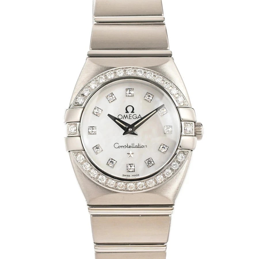 OMEGA CONSTELLATION WHITE WATCH: OMEGA Constellation White Watch Brand: OMEGA Type: Wristwatch Material: Band MaterialStainless Steel/Bracelet, Band MaterialStainless Steel/Bracelet, Case MaterialCase MaterialN/A Color: white 